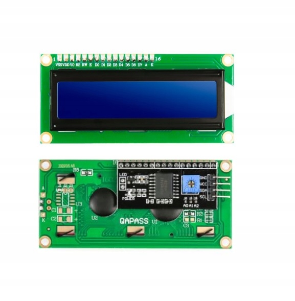 Wyświetlacz LCD 1602 z konwerterem I2C IIC HD44780