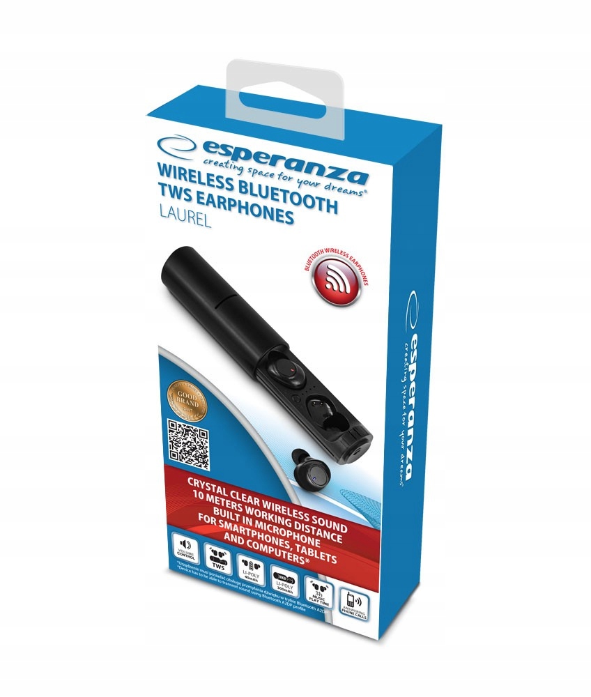 ESPERANZA Słuchawki douszne BT TWS Laurel