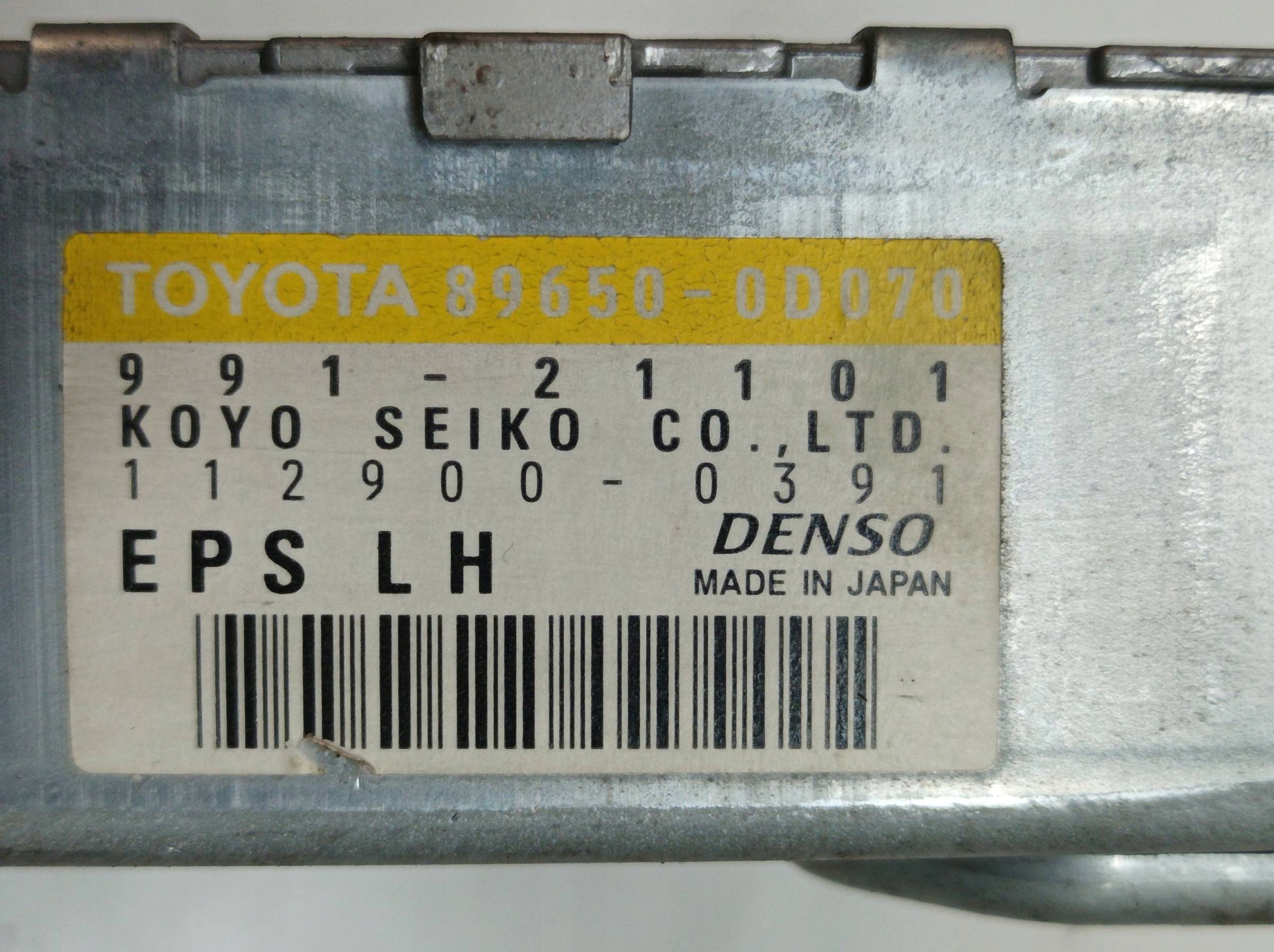 modulo SERVOSTERZO 89650-0D070 Toyota Yaris e (1999-2005)