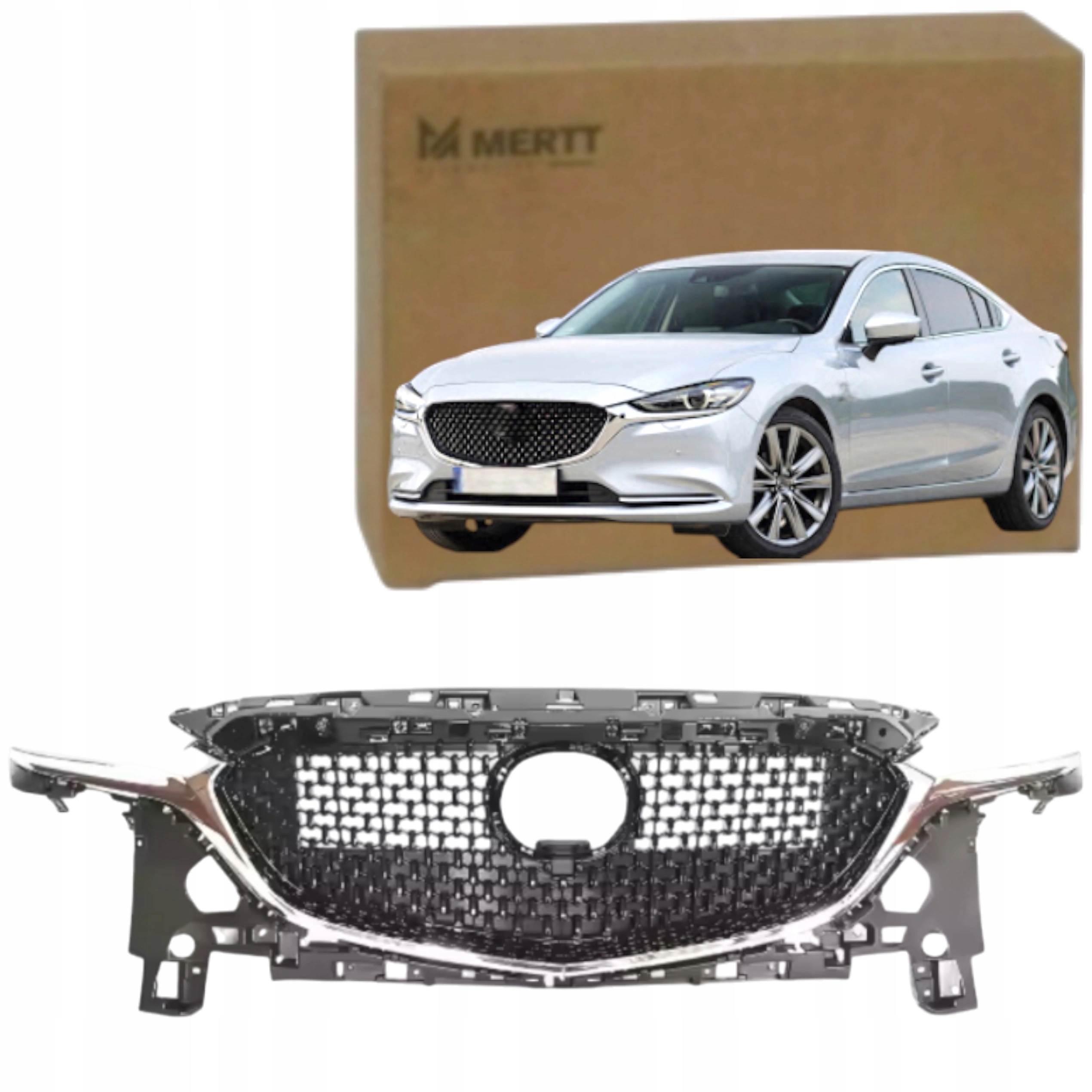 Mazda 6 Gl 2018 – Atrapa Chladiče, Přední Nárazníkový Gril, Chrom GSH750719