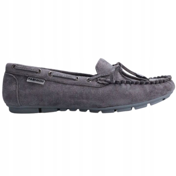 

Mokasyny szare półbuty damskie wsuwane wygodne