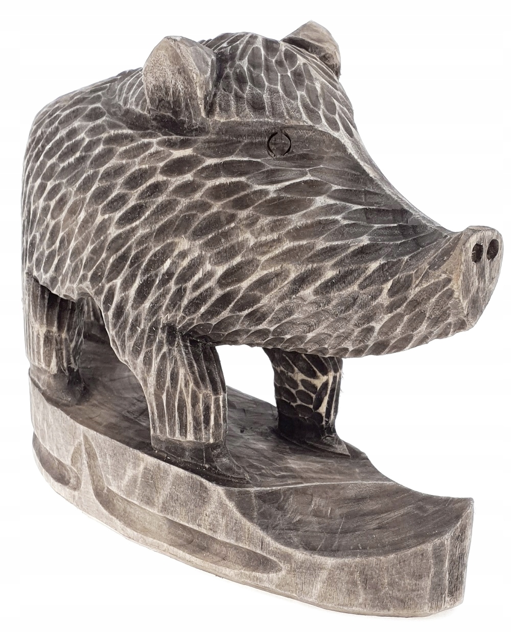 Rzeżbiony Dzik Drewniany Handemade Figurka 20x15cm Kod producenta AW 01