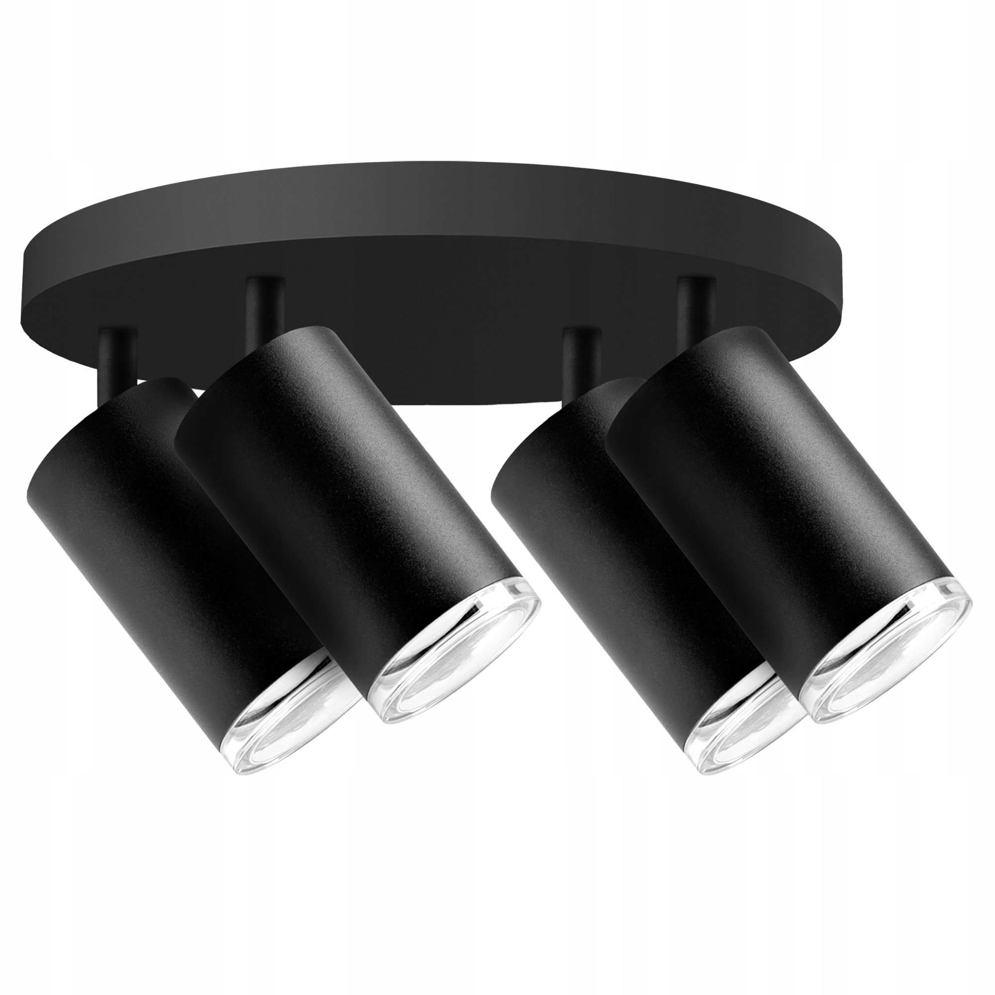 Stropní Svítidlo Reflektor na omítku 4x GU10 Černá IP44 Turín Goldlux