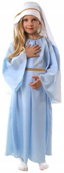 STRÓJ MARYJA 100/110 KOSTIUM MARYJI MARYI KOLĘDA MATKA BOSKA NA JASEŁKA BAL