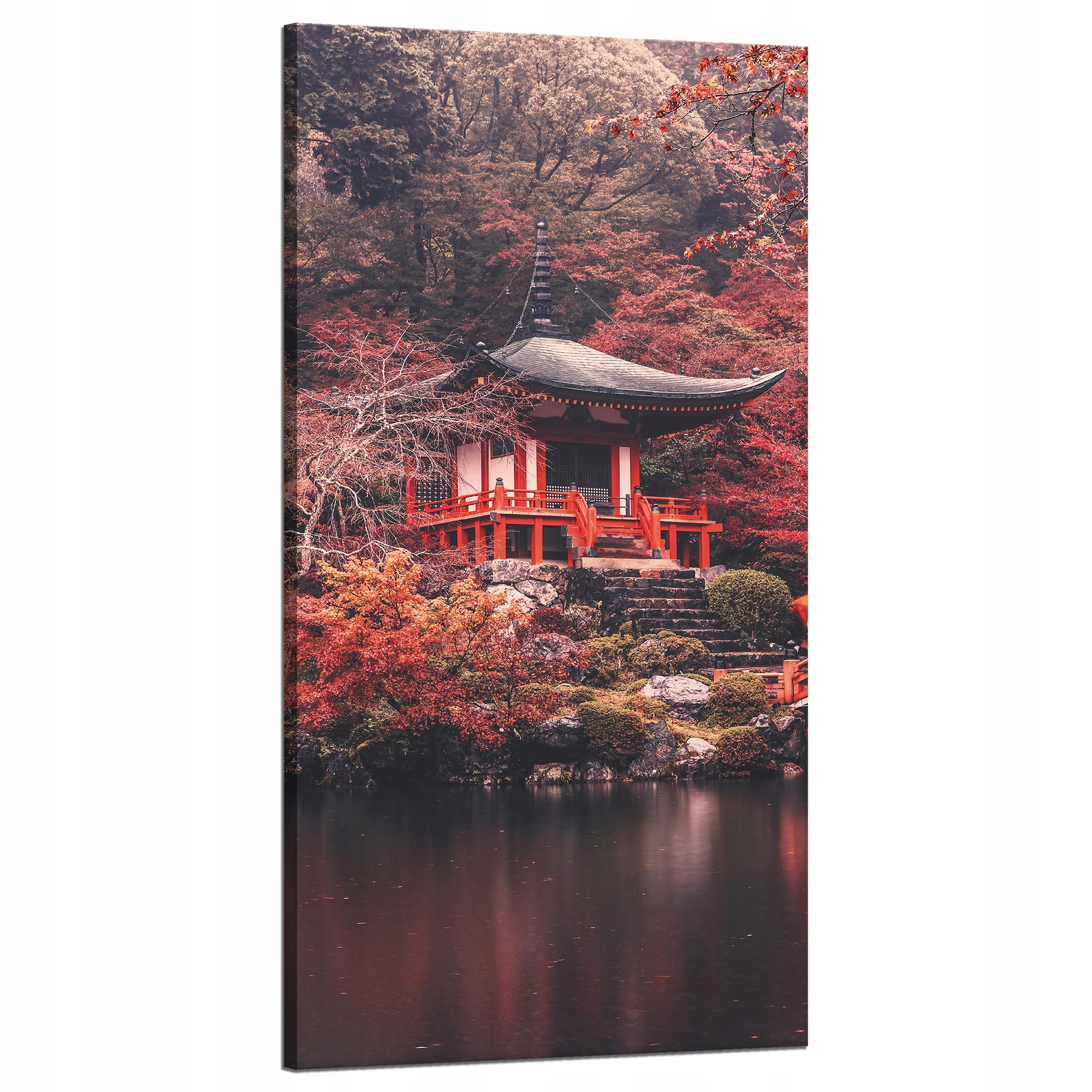 Obraz na plátně Stromy Barevné Japonský Styl Klid 60x120 cm