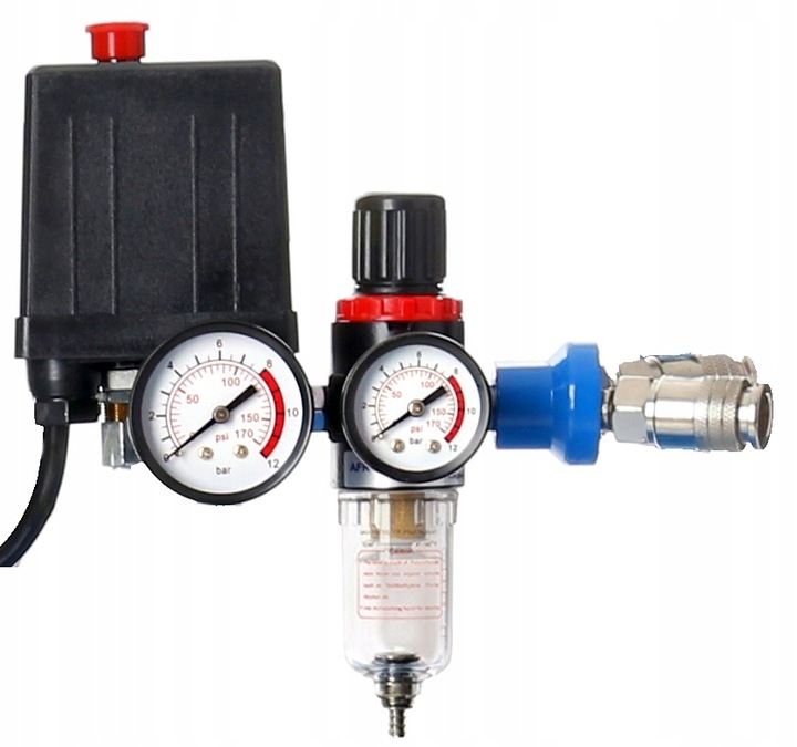 KOMPRESOR SPRĘŻARKA 50L V2 SEPARATOR ZESTAW + 2xOLEJ + ZESTAW Model T360