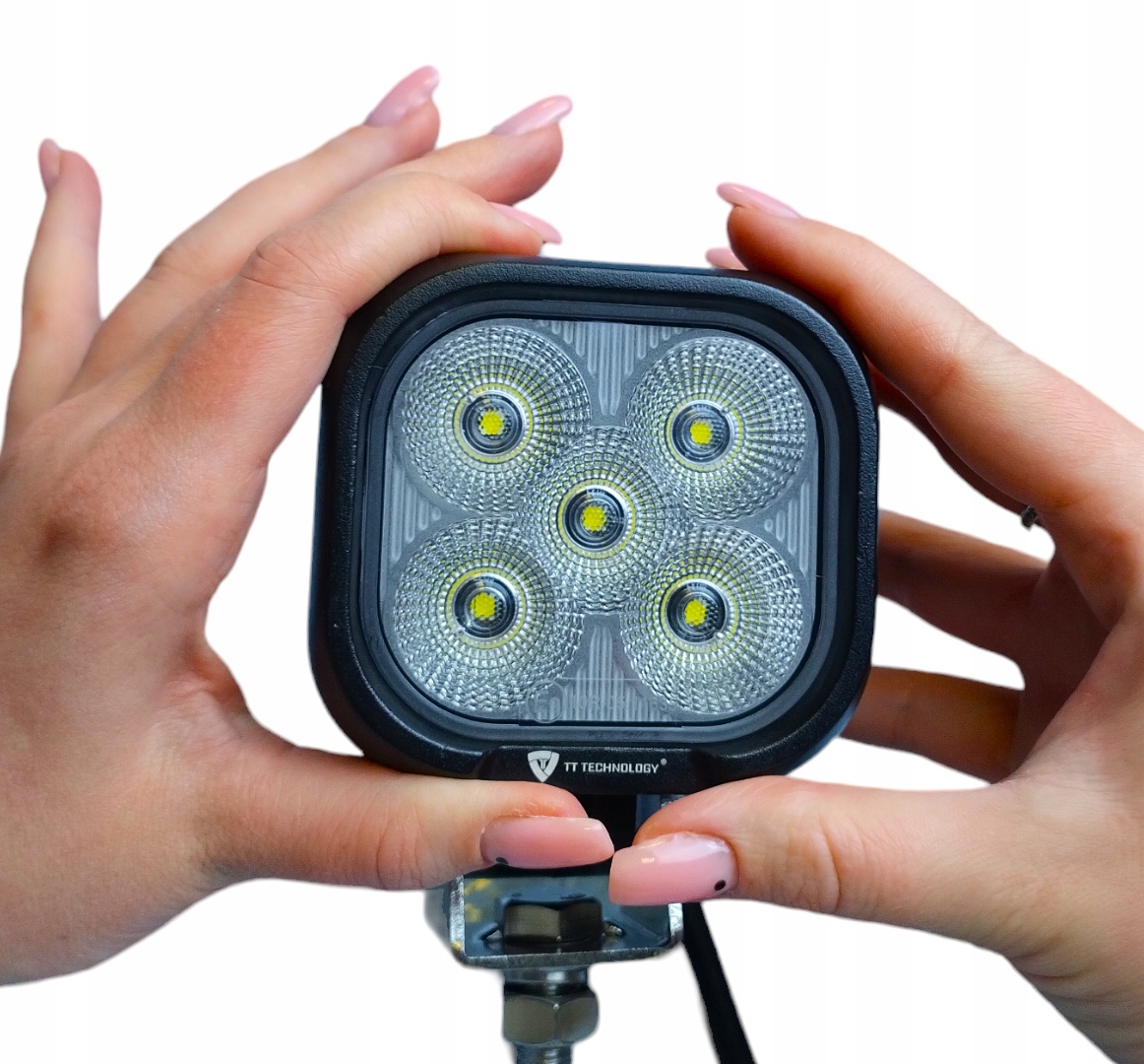 Ledová Pracovní Lampa 5 Led 50W Diody Osram Reflektor Halogenová 12-24V