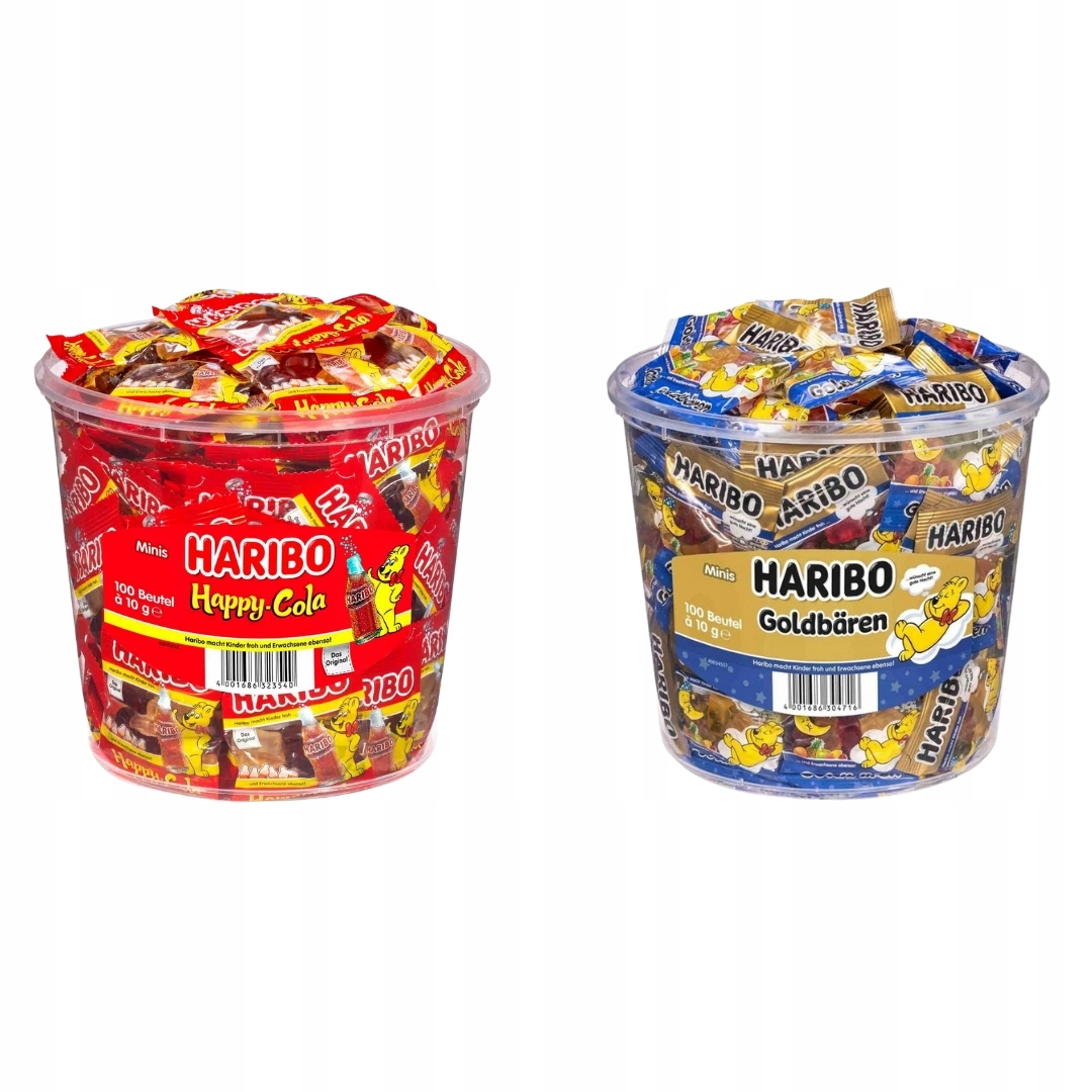 Želé Bonbony Gute-Nacht Goldbaren Happy Cola 200ksx10g 2kg Haribo