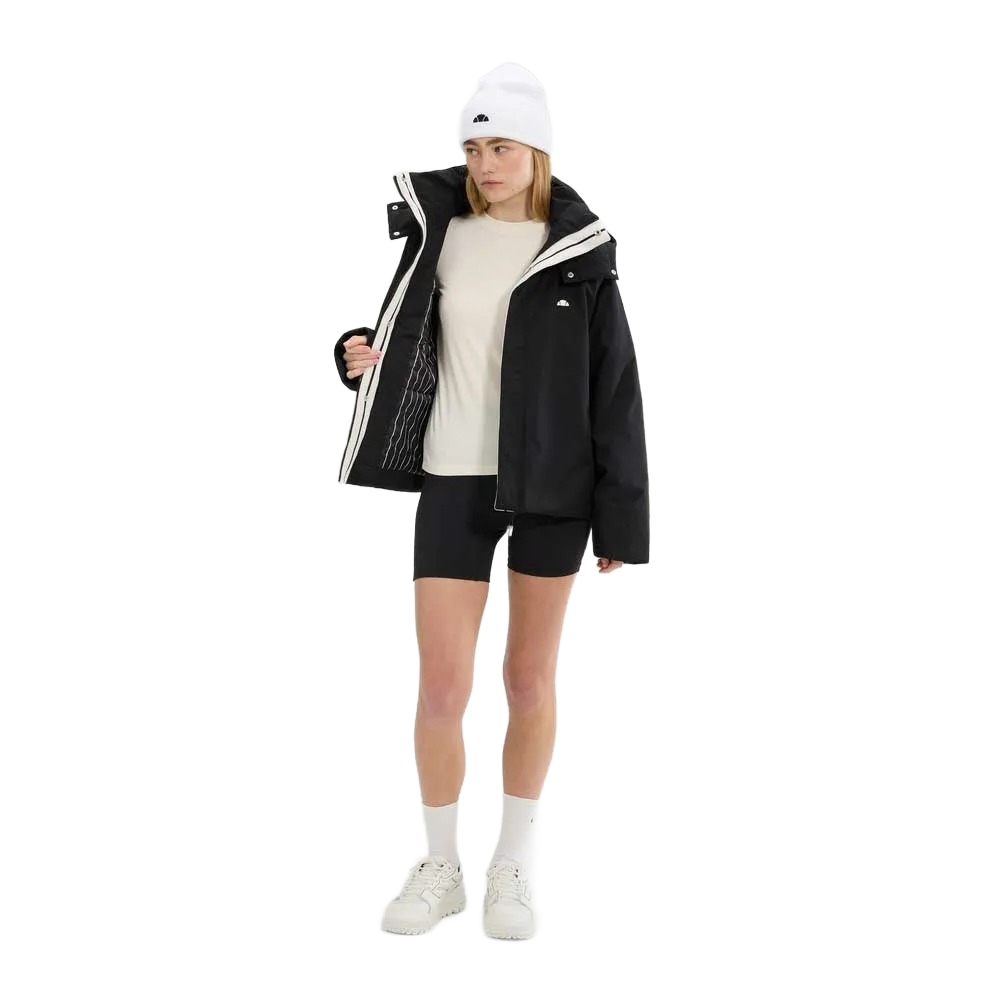 Ellesse Černá Bunda S Kapucí Krátká Dámská 38 O_a