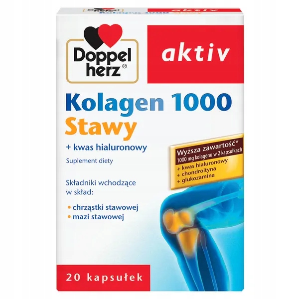 Doppelherz aktiv Kolagen 1000 Stawy, 20 kapsułek