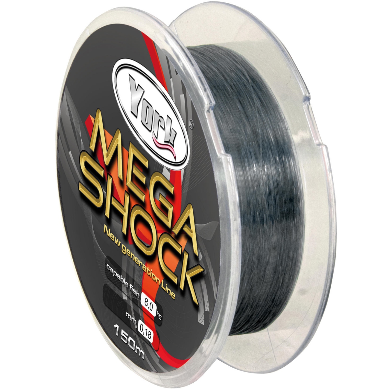 MOCNA ŻYŁKA YORK MEGA SHOCK 0,22mm/150m/11,5kg !!! Marka York