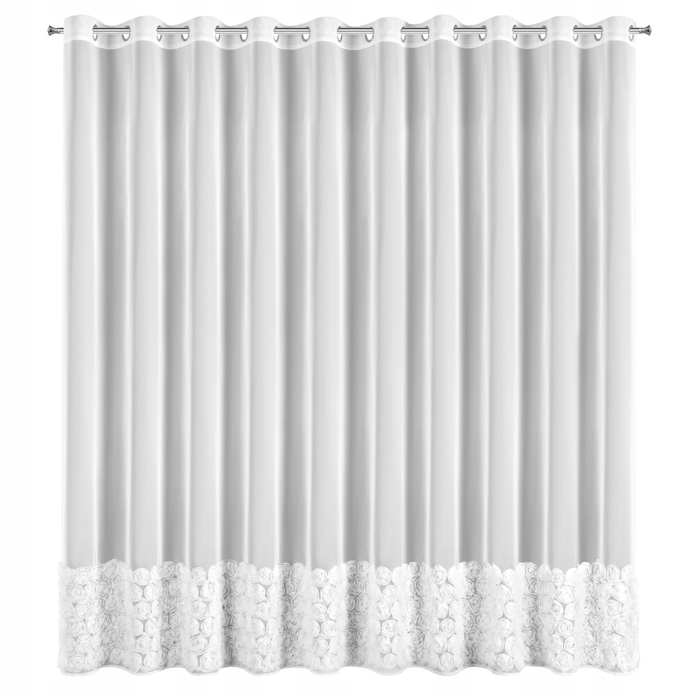 Hotová záclona zo sieťoviny na priechodkách Roses 350x250 Eva Minge Eurofirany