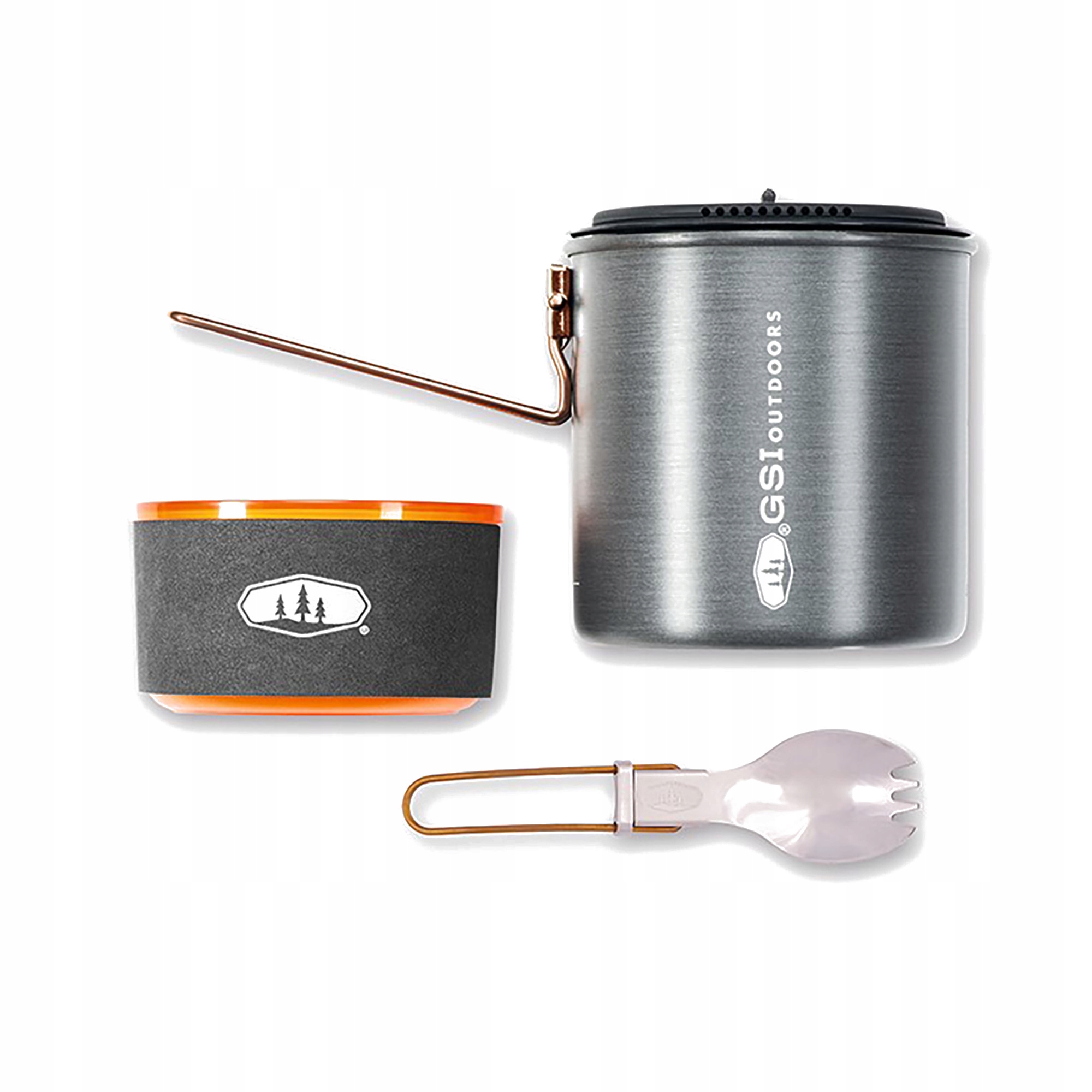 Sada nádobí Gsi Outdoors Halulite Soloist anodized 1.1 l