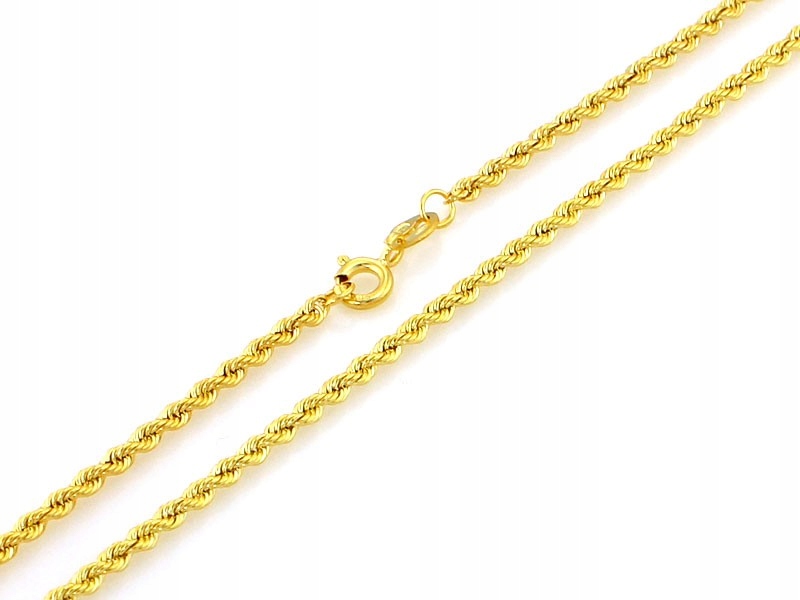 Dámský zlatý řetízek 585 kordová vazba 2.1 mm r45 dárek pro ni