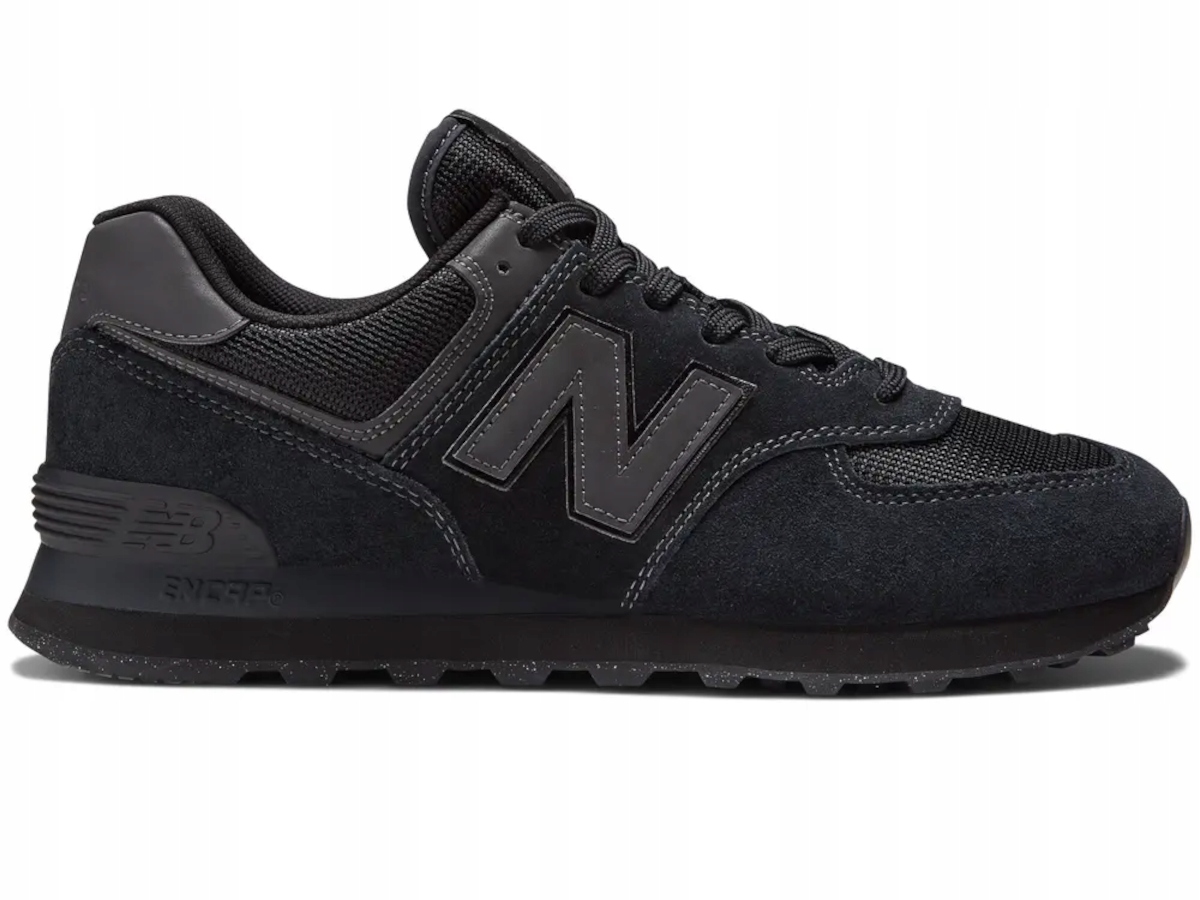 Pánské tenisky New Balance 574 ML574EVE, celé černé, sportovní, velikost 42