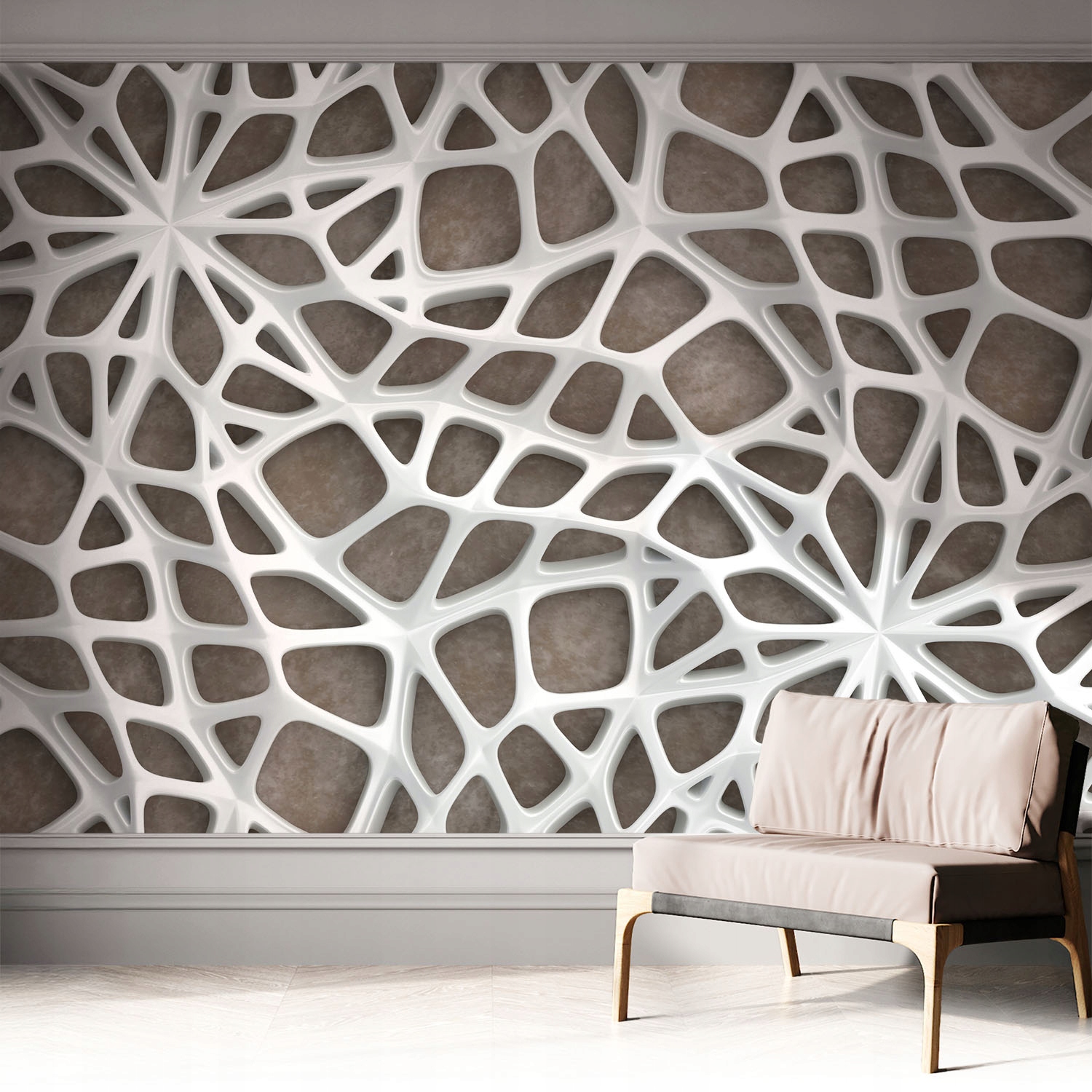 Designová fototapeta na zeď Samolepicí Geometrická síť 312 x 219 cm
