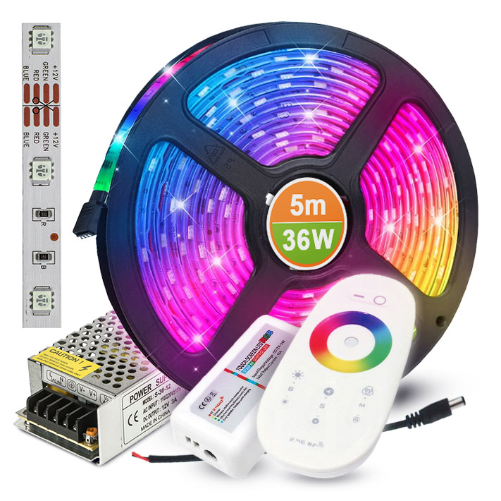 

Zestaw Taśma Led Rgb multi 5m pilot zasilacz