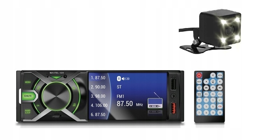Navitel RD9 autorádio 1DIN LCD 4'' DivX Mpeg Bluetooth +++ kamera
