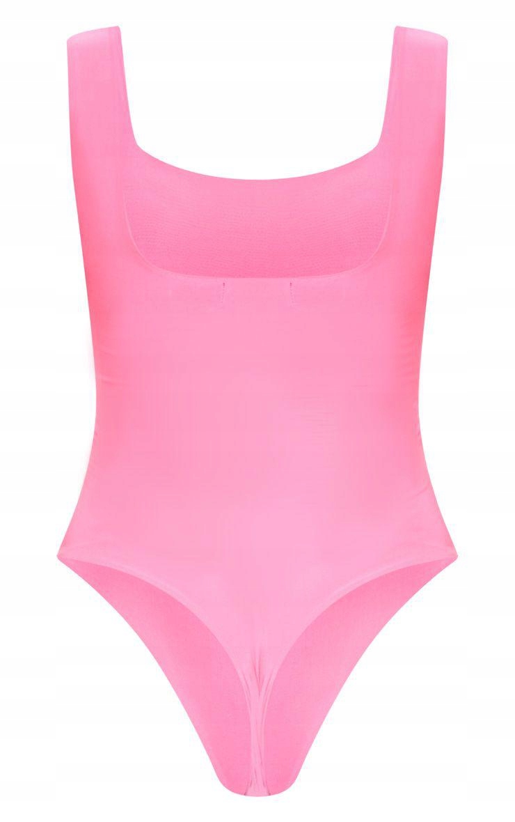 M5B108 Prettylittlething PLT DAMSKIE RÓŻOWE BODY NEONOWE GŁADKIE 38 Marka Prettylittlething