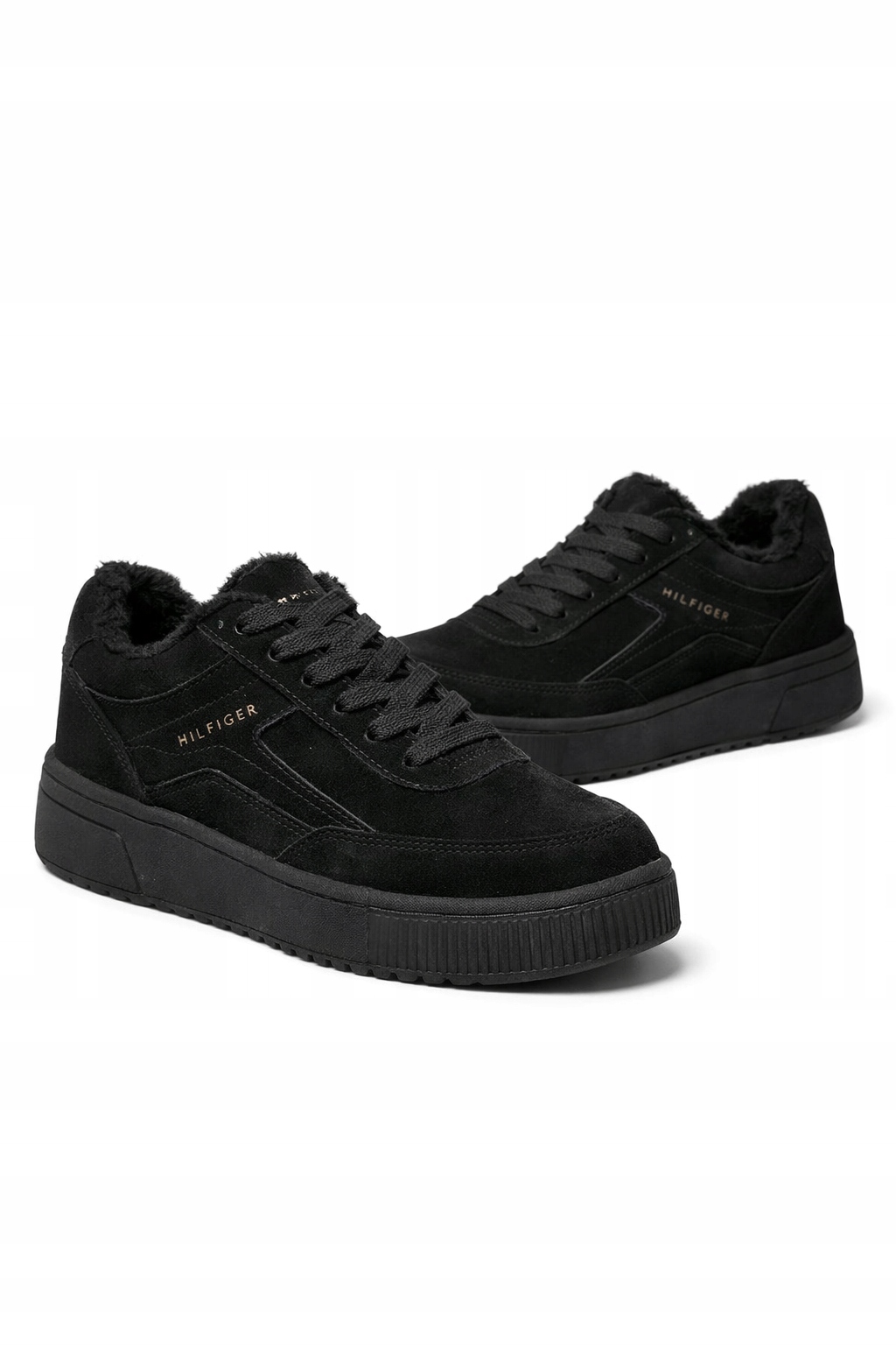 Tommy Hilfiger Suede Vulc Winter Černé Sportovní Kožené Boty 38 I4B