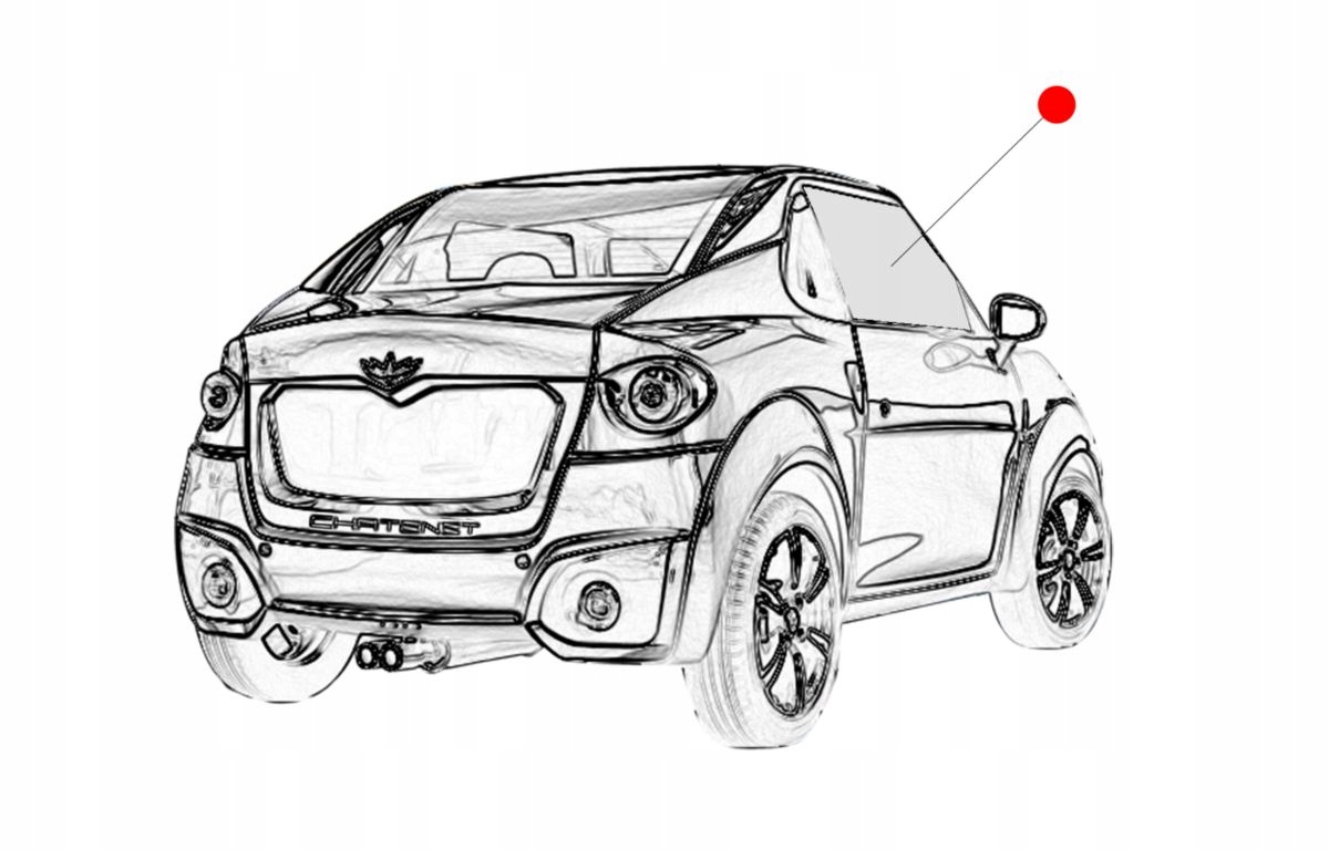 05.39.006 - СТЕКЛО ПРАВОЙ ДВЕРИ CHATENET SPORTEVO