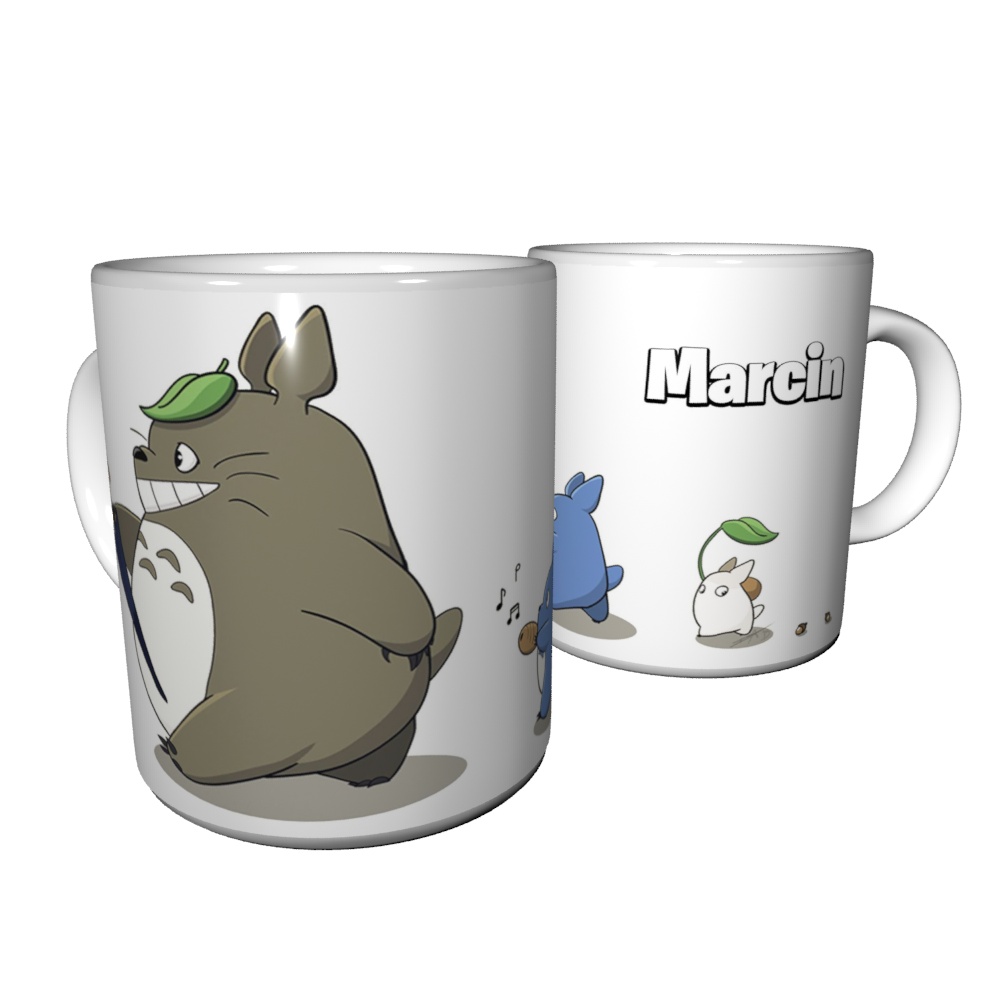 KUBEK TOTORO ANIME + KARTONIK + IMIE