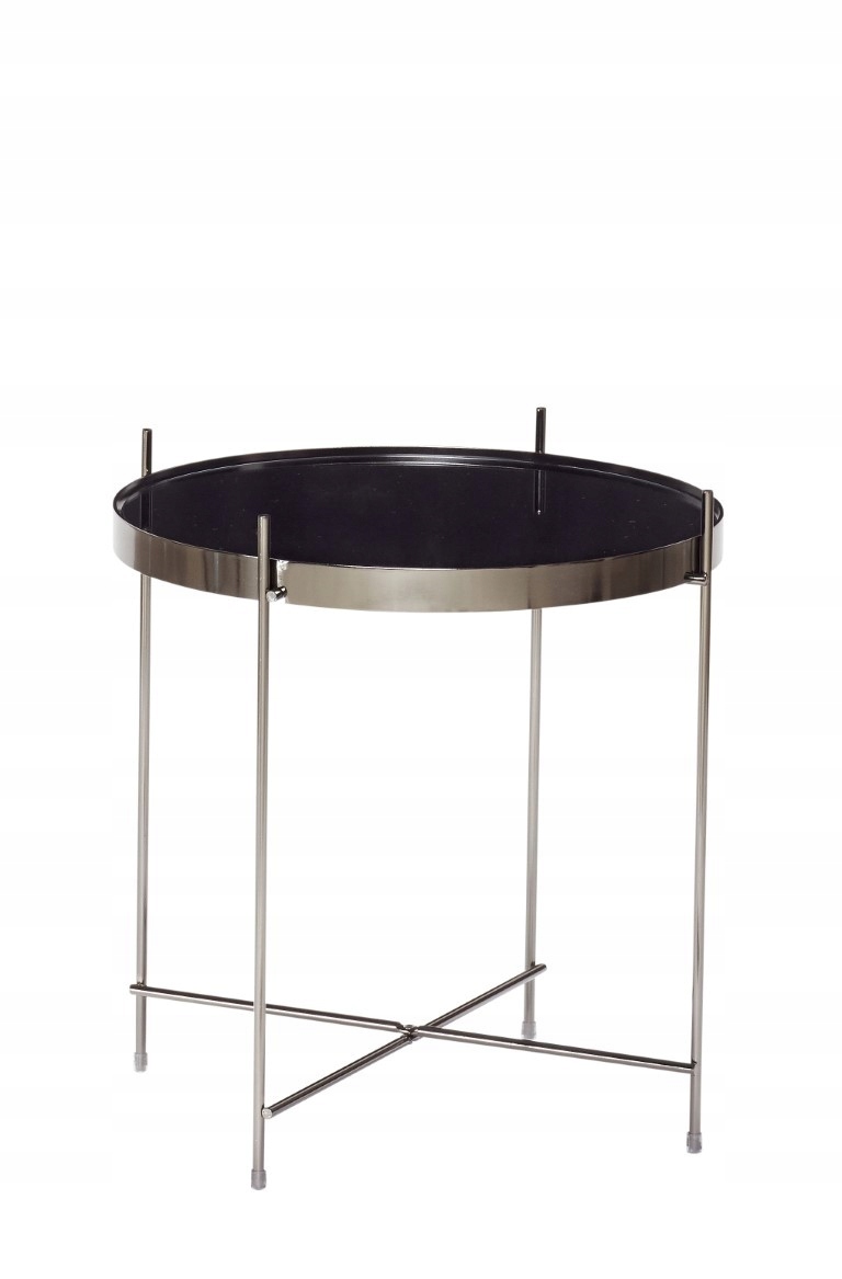 Kovový konferenčný stolík čierny zrkadlový, Hübsch