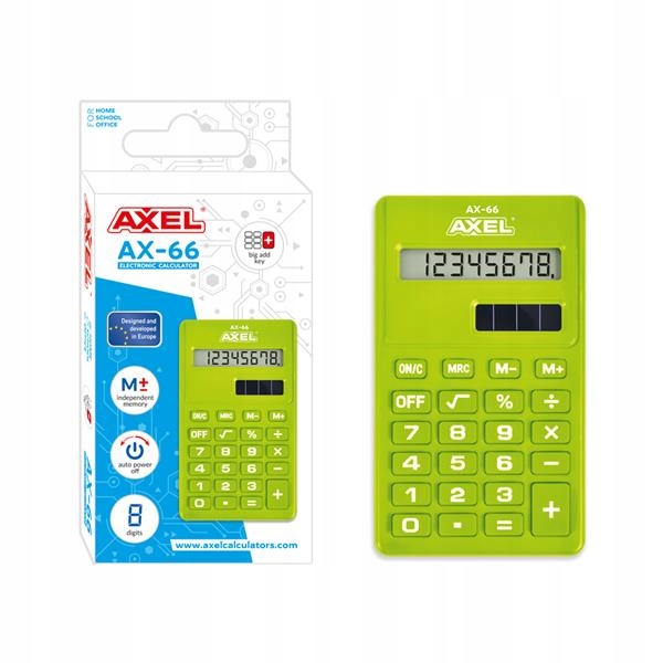 AXEL AX-66 Зеленый калькулятор