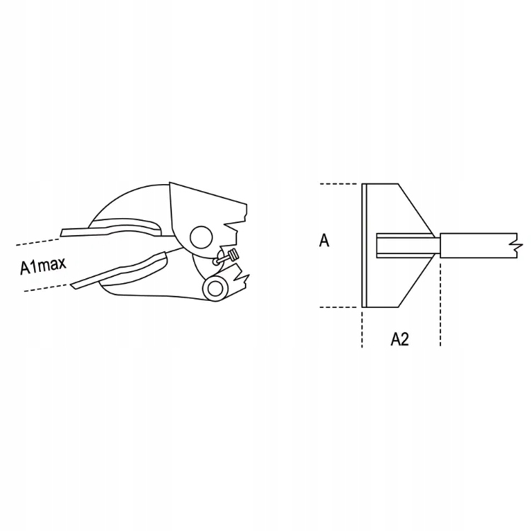 Szczypce Morse'a nastawne samoblokujące z płaskimi szerokimi szczękami 200 Marka Beta