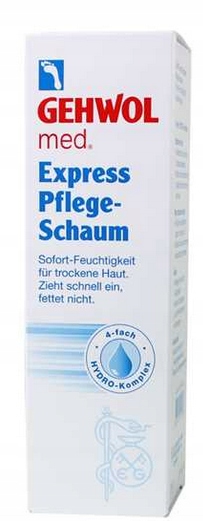 GEHWOL Med Express Pianka nawilżająca do skóry 125 ml