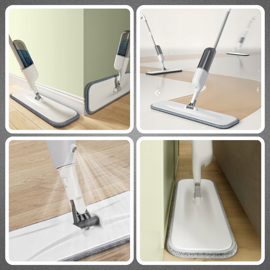 MOP PŁASKI ZE SPRYSKIWACZEM DŁUGI 120cm 350ml + 3X WKŁADY MIKROFIBRA 3 SZT Kod producenta Mop ze spryskiwaczem płaski wkłady spray