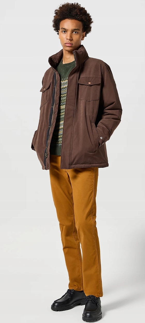 Wrangler WINTER JACKET Mole zimowa ocieplana kurtka chowany kaptur