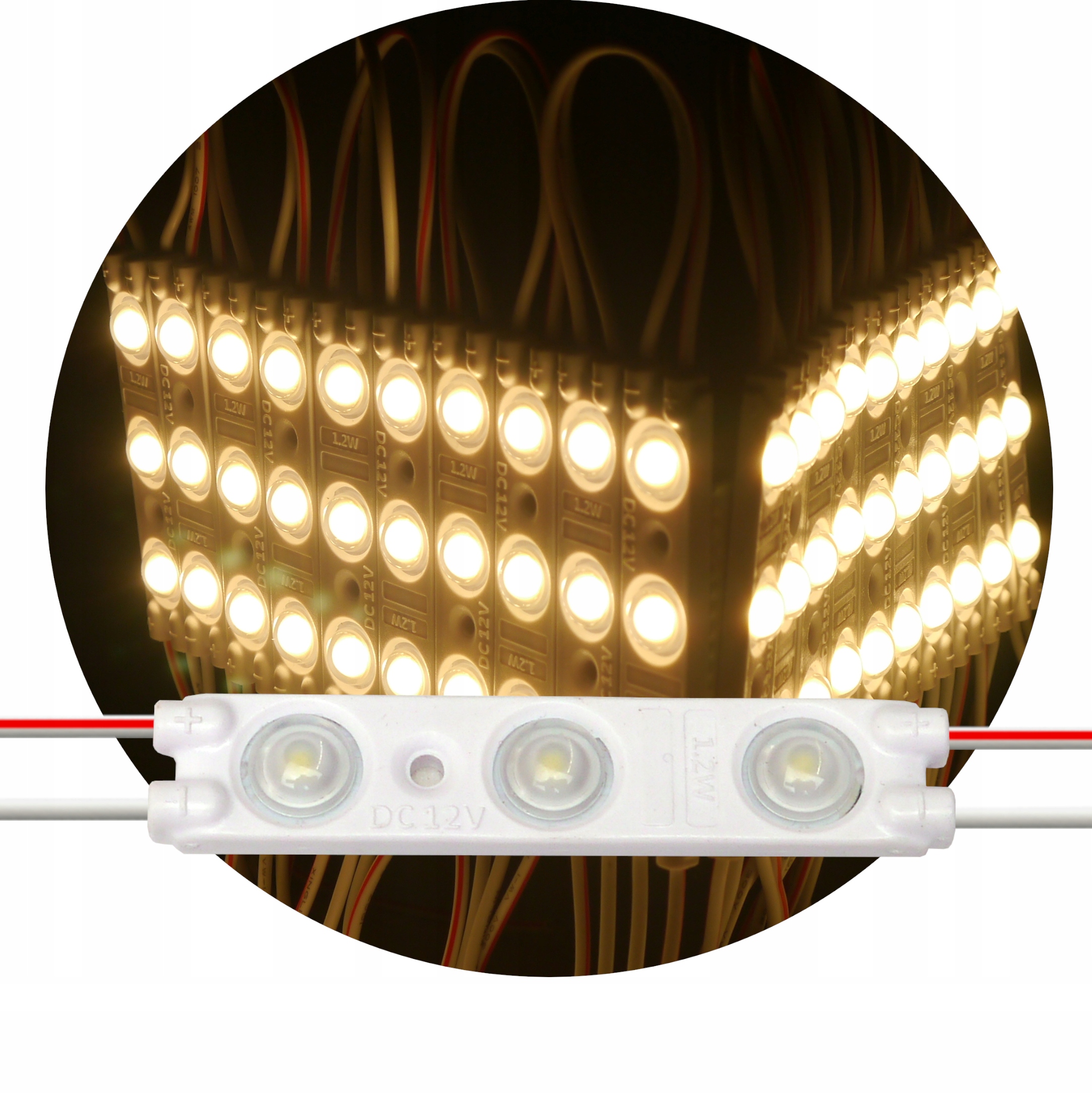 

Moduł soczewkowy led 12V 1.2W 3000K biały ciepły