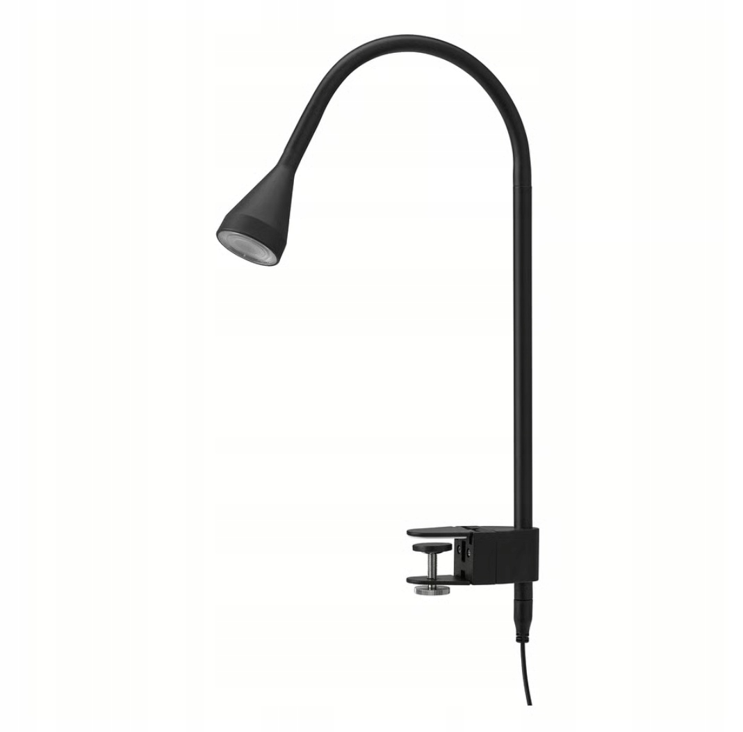 Ikea Navlinge Led reflektorová lampa s nástěnnou sponou Černá
