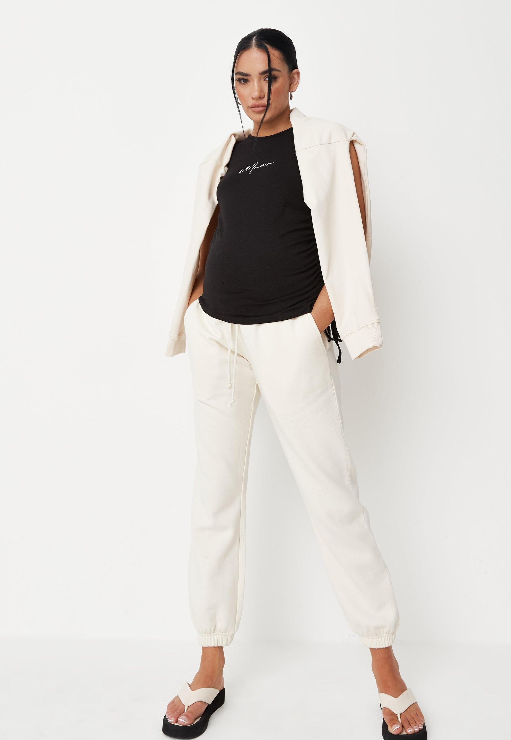 5J 37 MISSGUIDED SPODNIE CIĄŻOWE JOGGERSY 46 Model MT110930