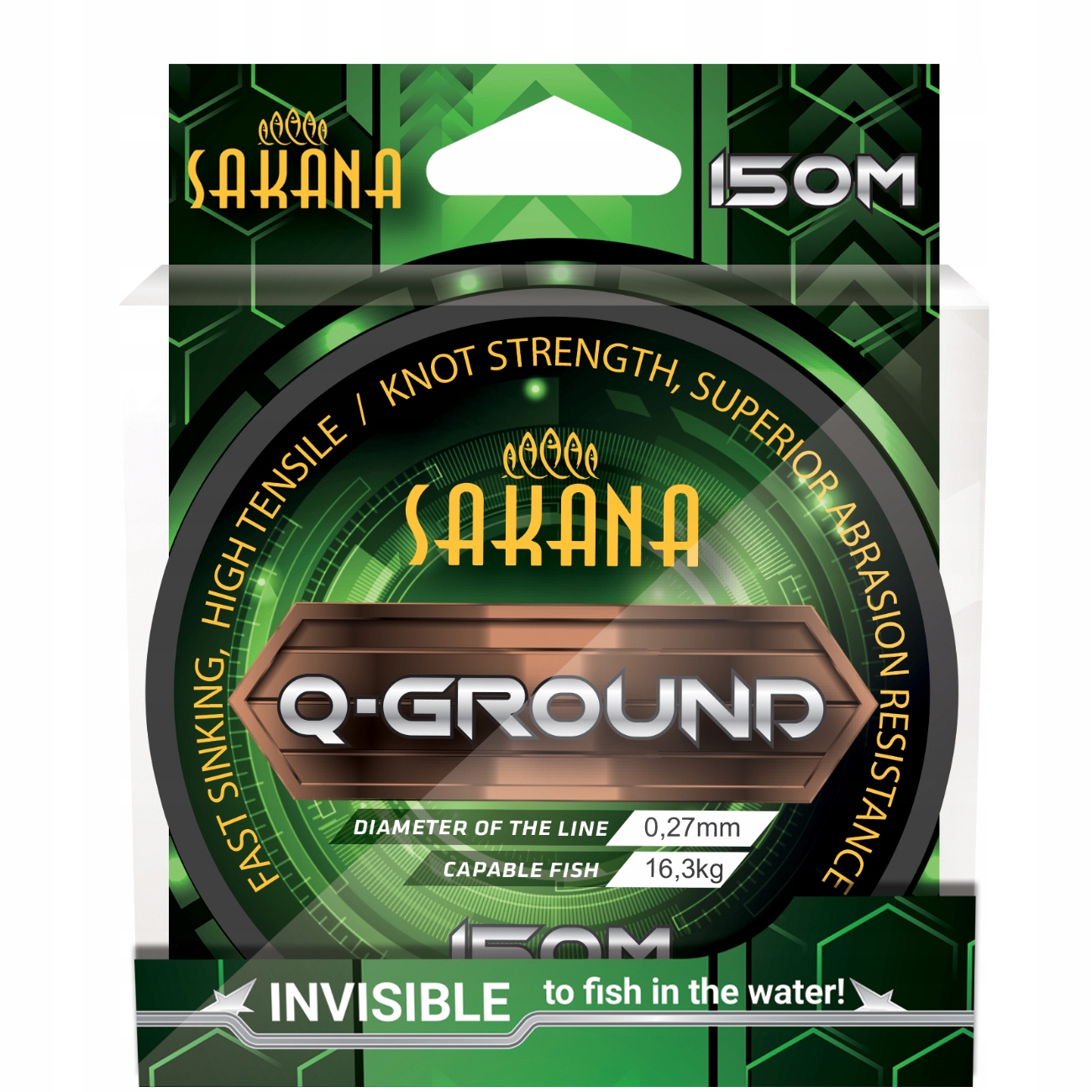 

Żyłka York Q-ground Zielona 0,30mm 150m