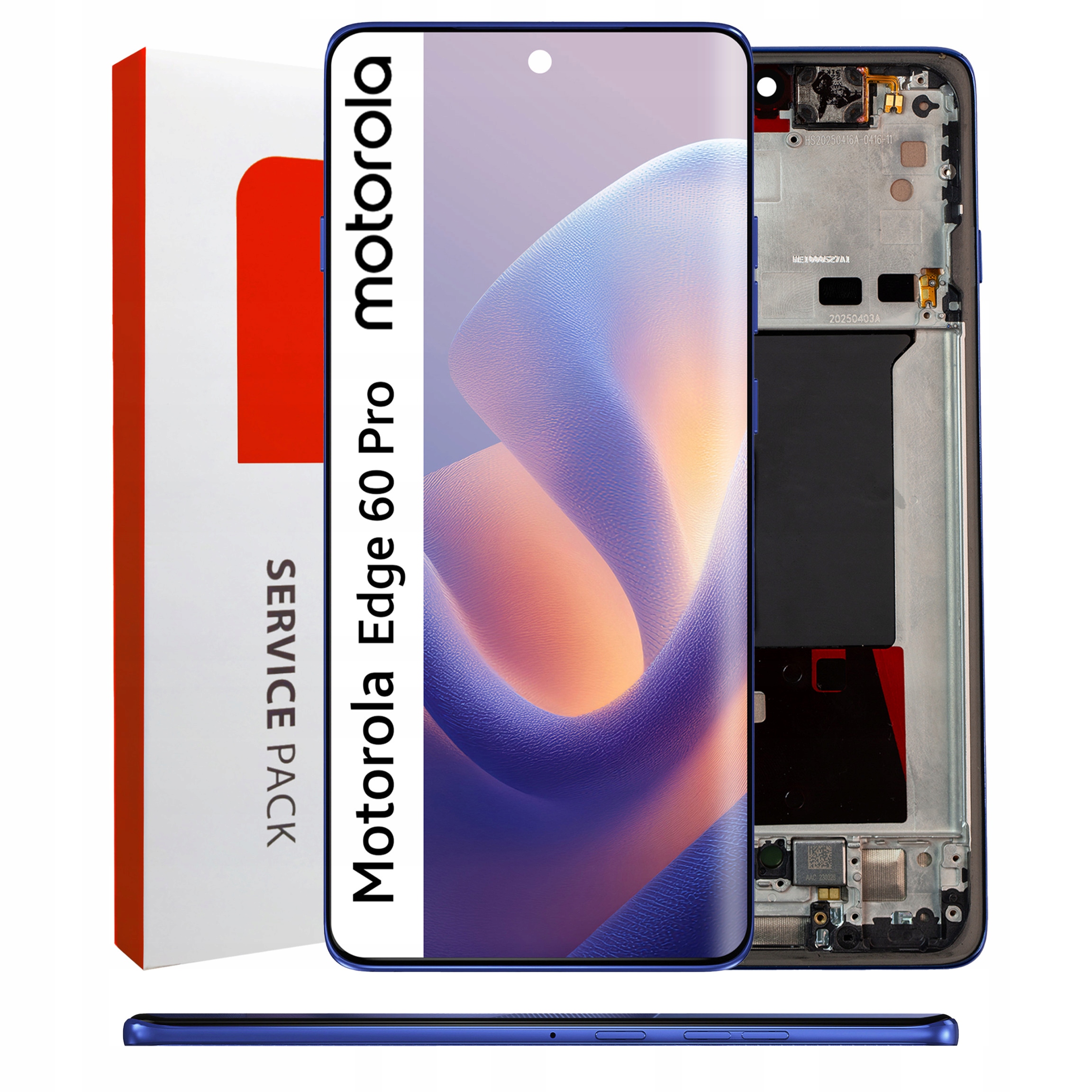 Displej pre Motorola Edge 60 Pro LCD displej Rámček Modrý Originál Zila