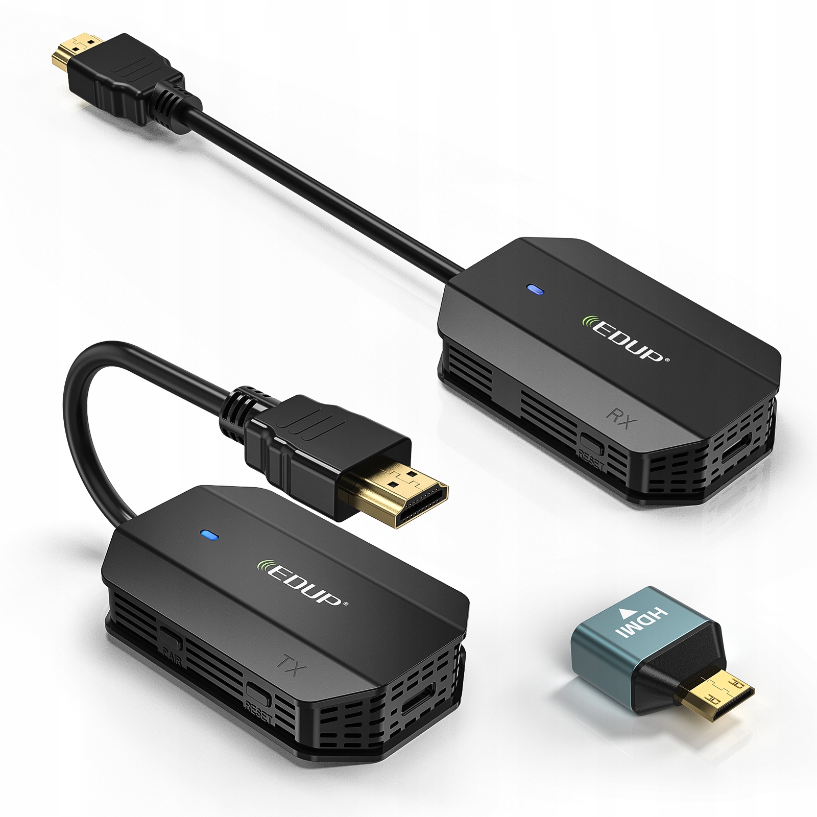 Transmiter Bezprzewodowy Nadajnik Odbiornik Hdmi Usb-c Edup 1080p 60HZ