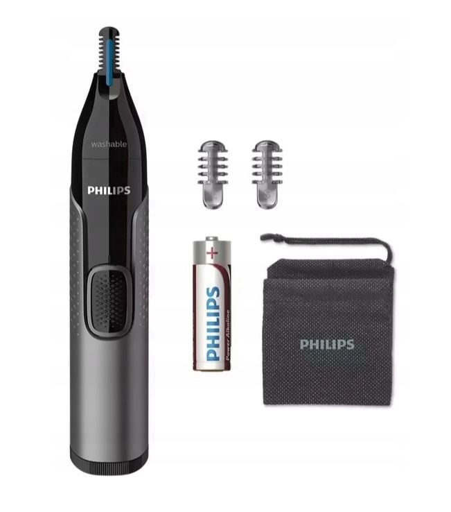 TRYMER MASZYNKA DO NOSA BRWI USZU PHILIPS GOLARKA + ETUI Marka Philips