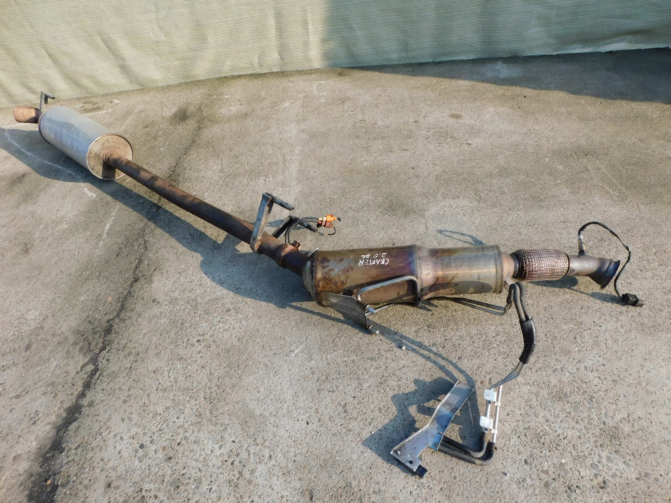 DPF Uklad exhaust VW Crafter 2.0 TDI catalyst BITURBO 2E0.131.723.A