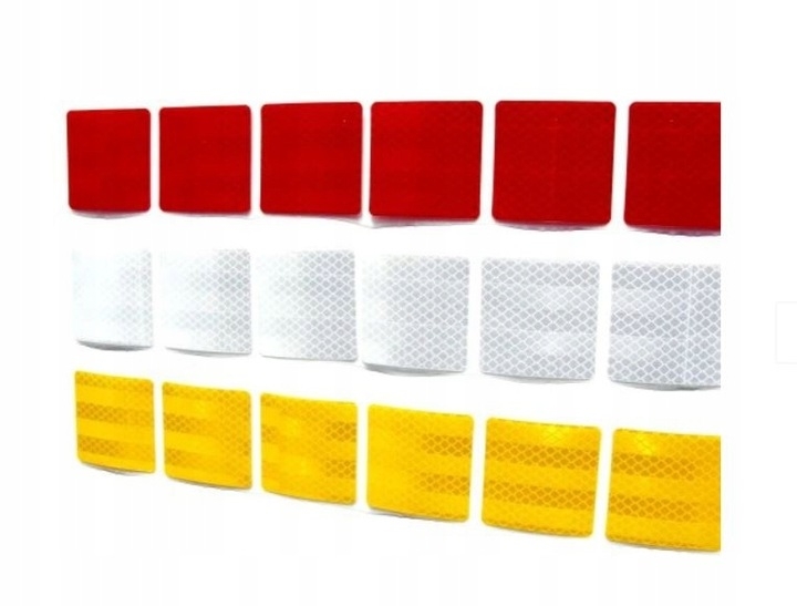 TAŚMA konturowa SAMOPRZYLEPNA ODBLASKOWA kwadraty Marka Litigo