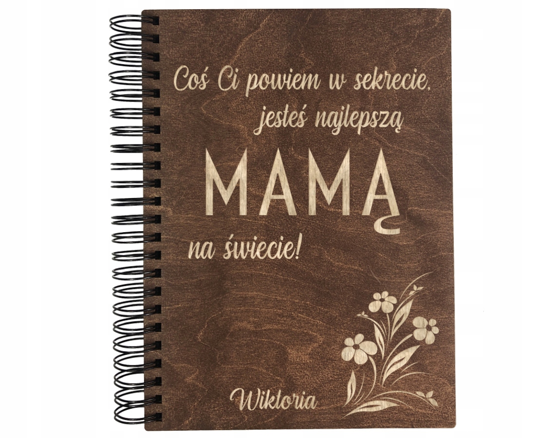 PREZENT NA DZIEŃ MAMY ALBUM NA ZDJĘCIA DREWNIANY Format zdjęć 9x13 10x15 13x18 15x21 inny