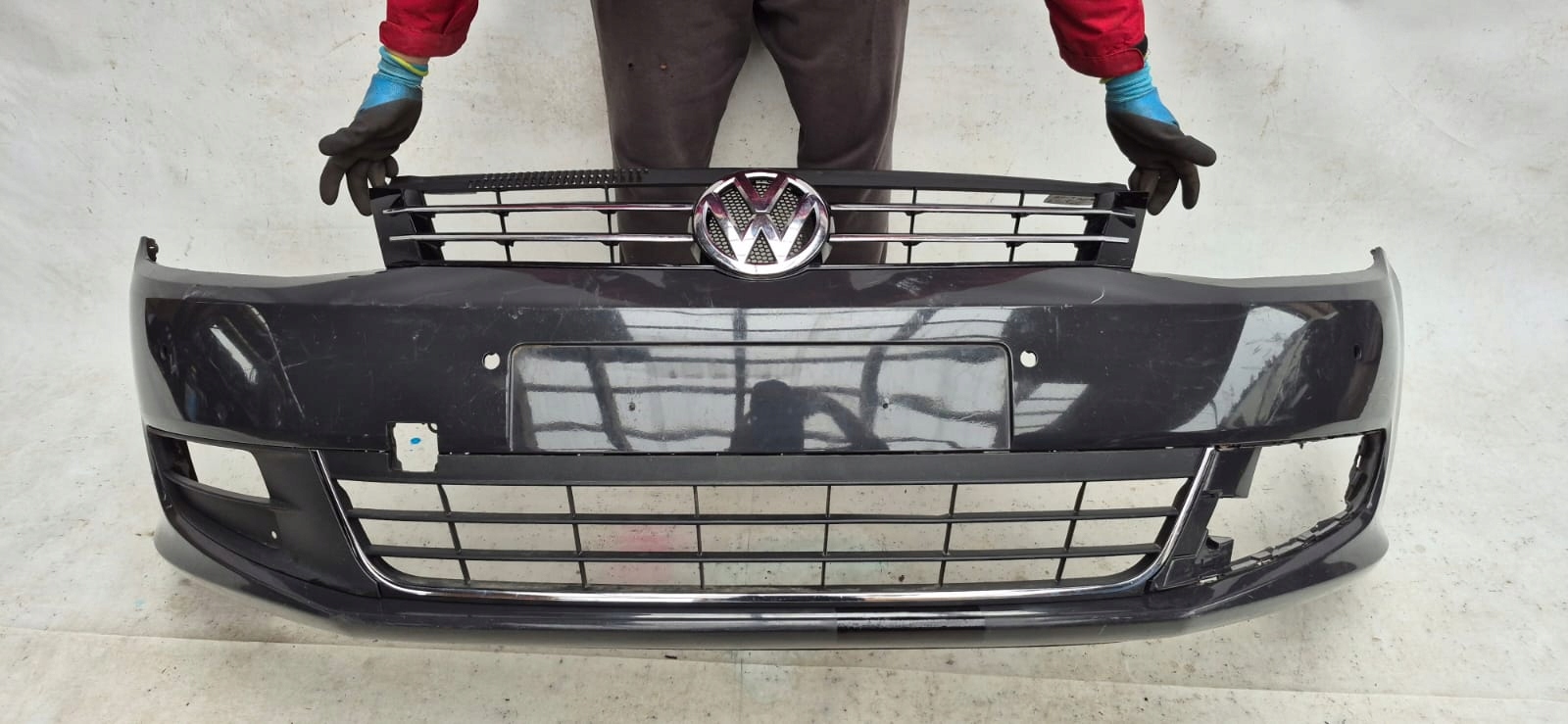 VW SHARAN II 2 10-22 bumper front front 4XPDC 7N0807221A