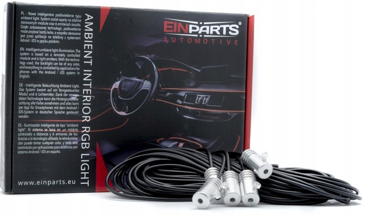 EINPARTS Swiatlowod LED Ambient RGB 6m SMART APP Part number EPALRGB