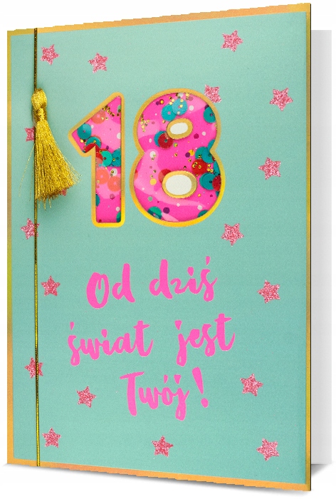 KARTKA URODZINY 18 OSIEMNASTKA DLA NIEJ HM 1982