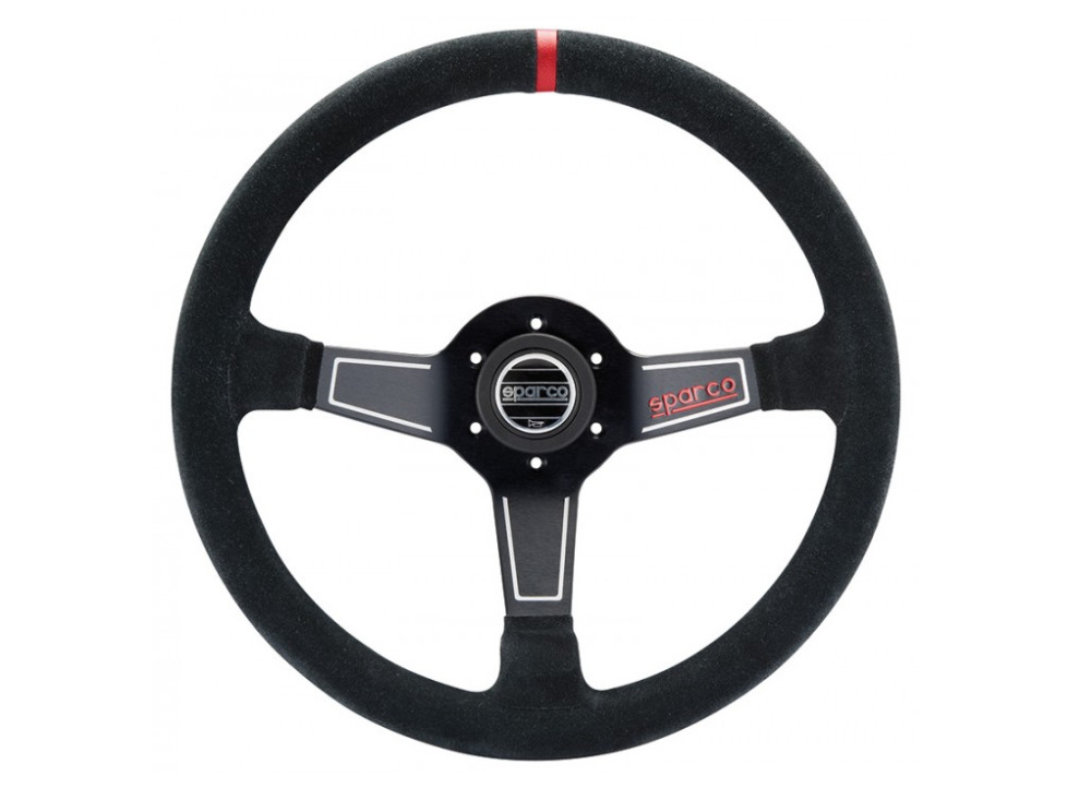 Sparco L575 Nero športový volant 350 mm, materiál venca semiš