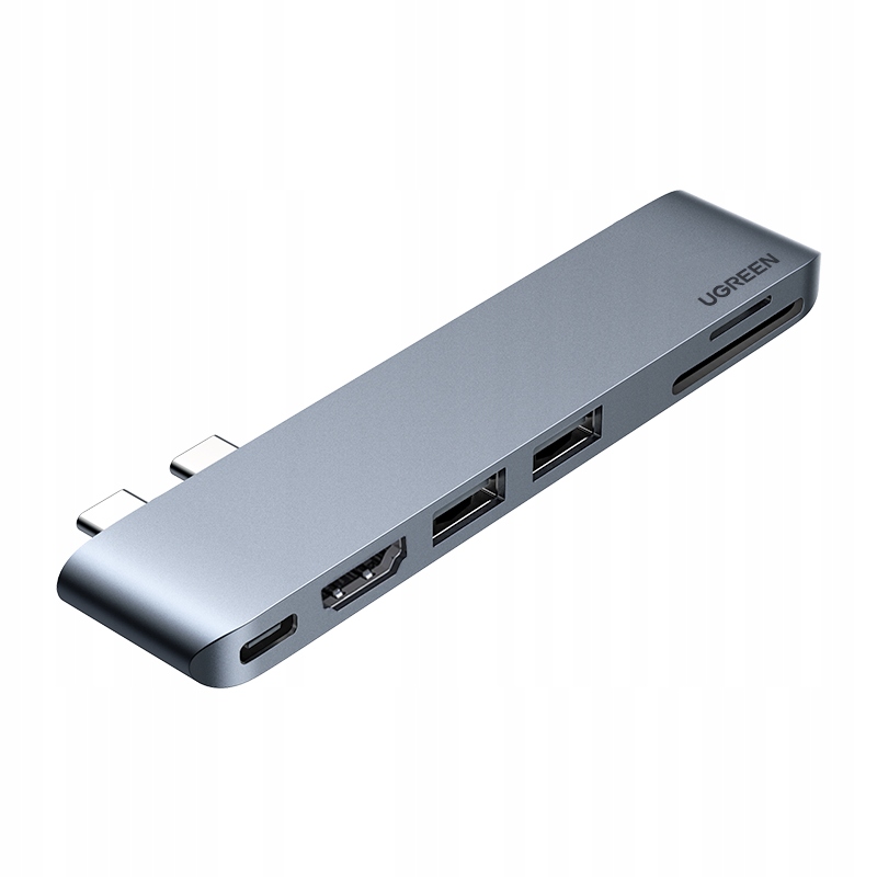 Adaptér 6 v 1 Ugreen CM380 Usb-c Hub pro MacBook Air Pro (šedý)