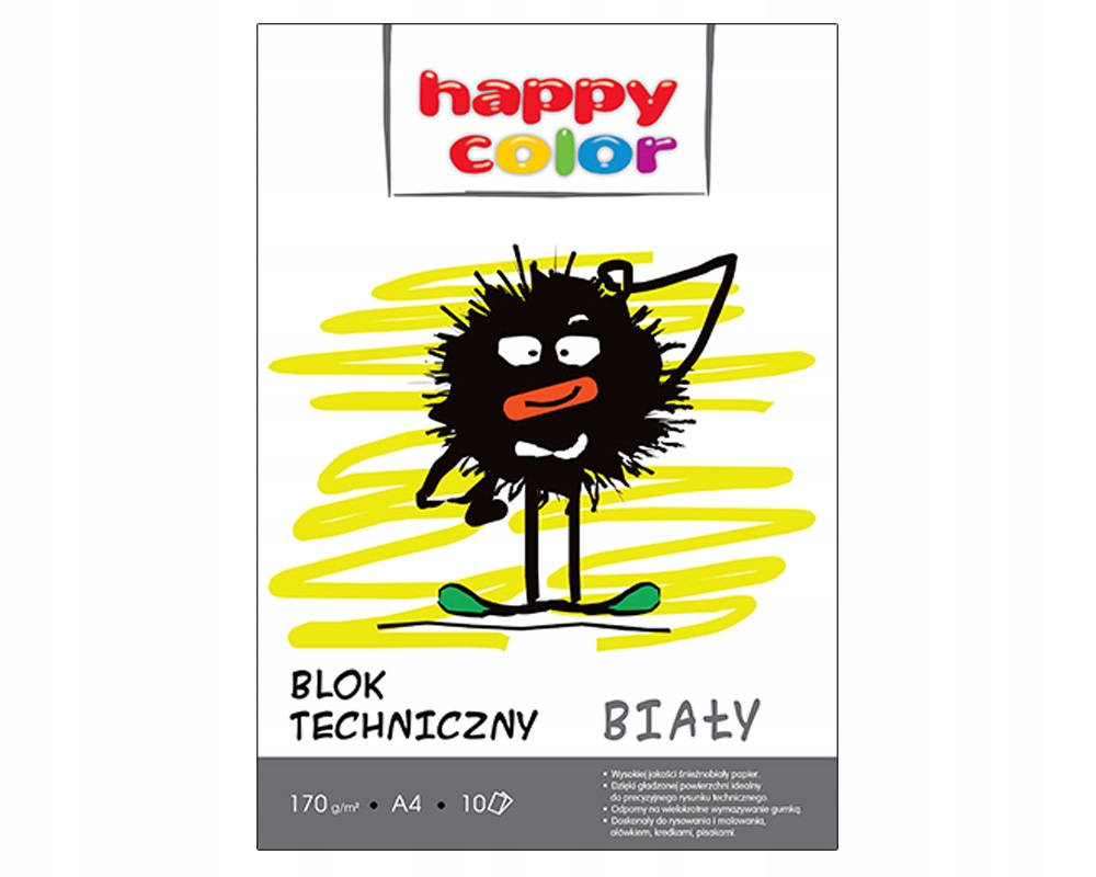 

Blok Technczny A4 Biały 170g Szkolny 10 Kartek Ark
