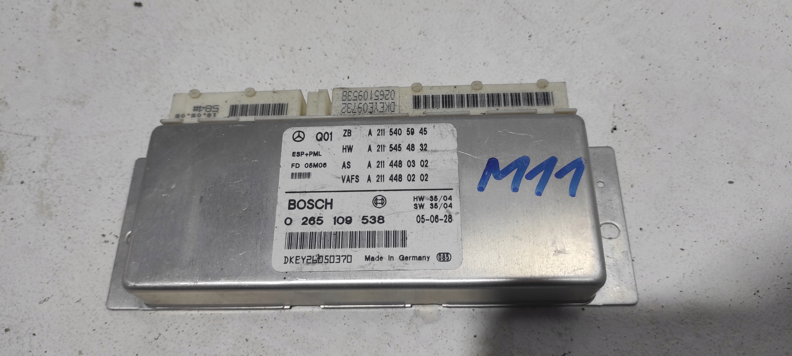 MERCEDES W211 CLS C219 MODUŁ ESP PML A2115405945 0265109538