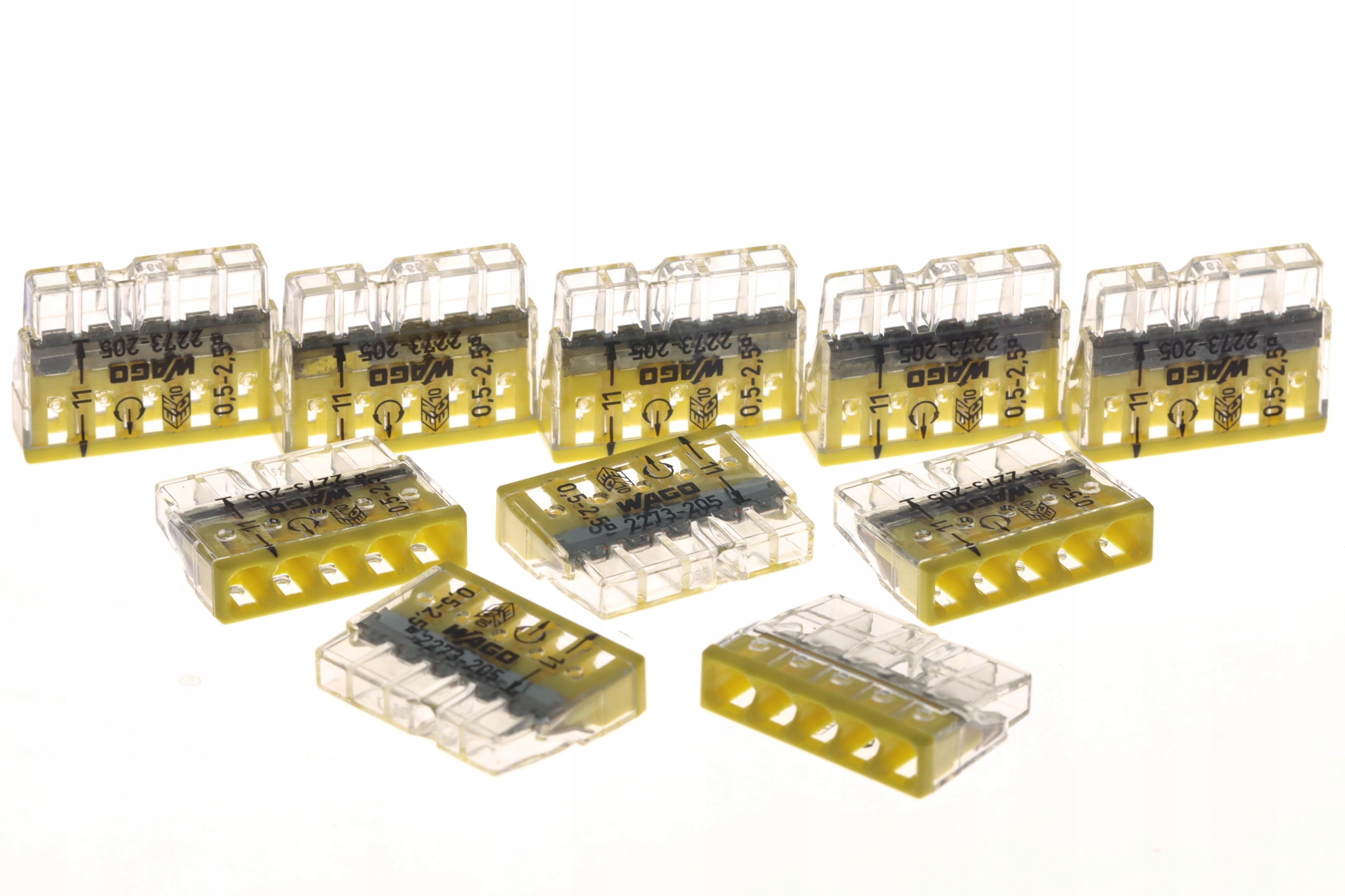 

Szybkozłączka Wago drut 5x2,5 mm² 205 -10 szt.
